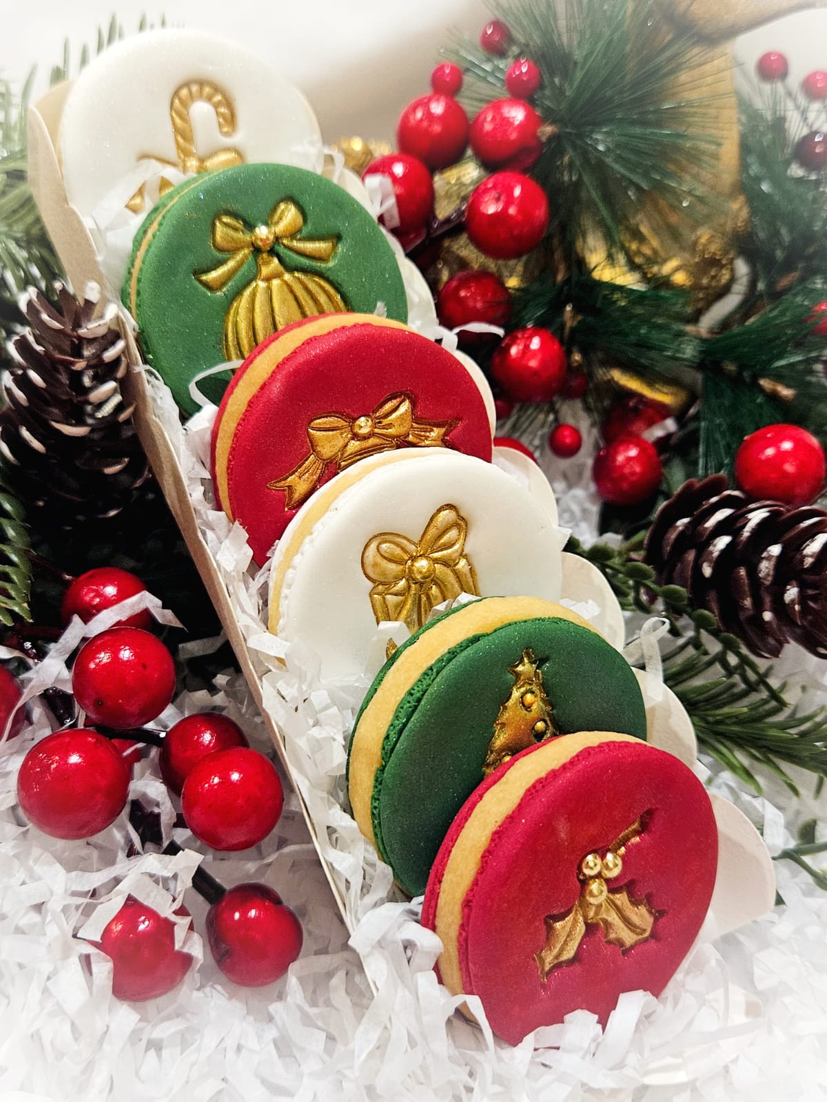 Festive Macaroon Cookies