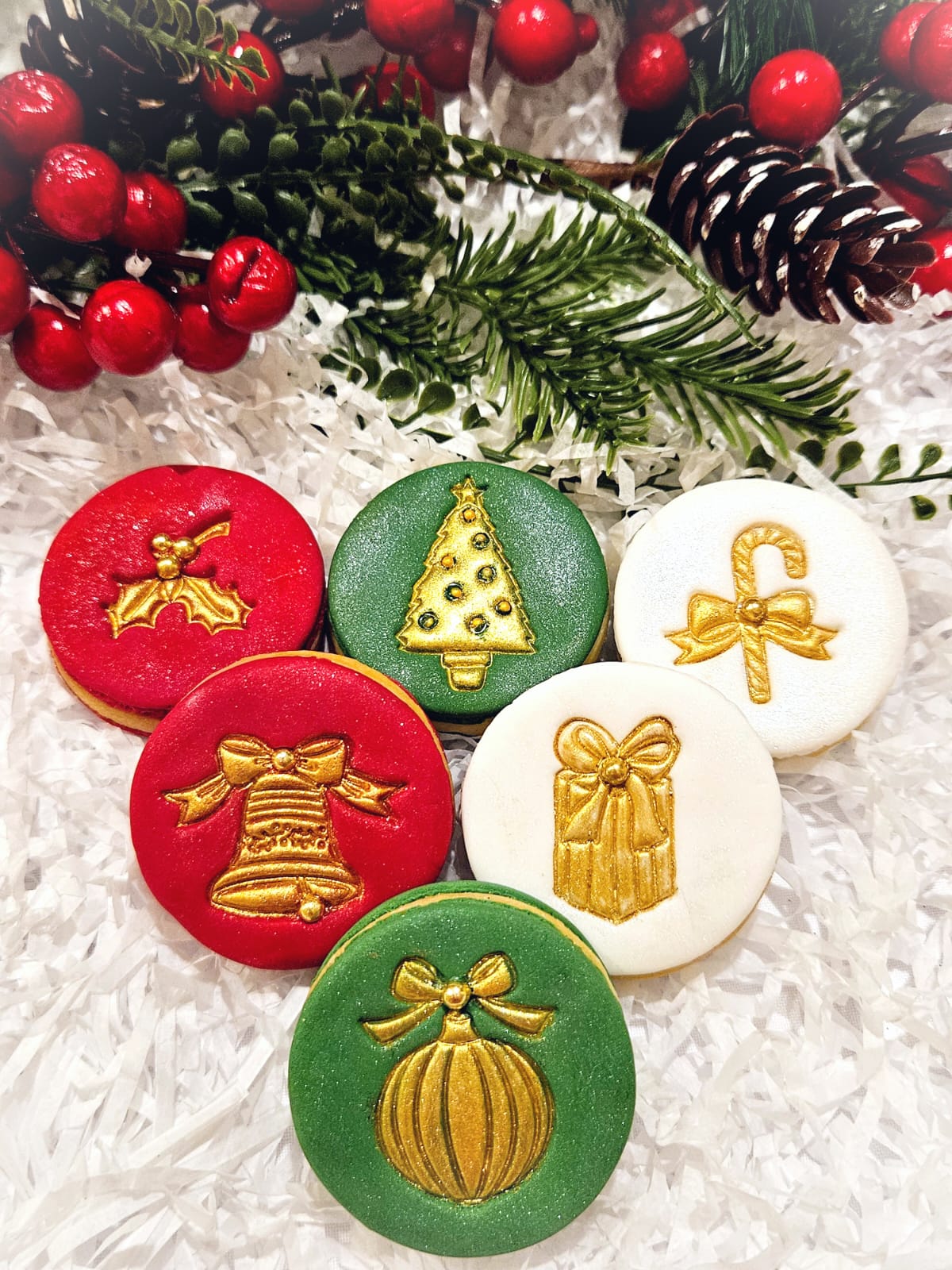 Festive Macaroon Cookies