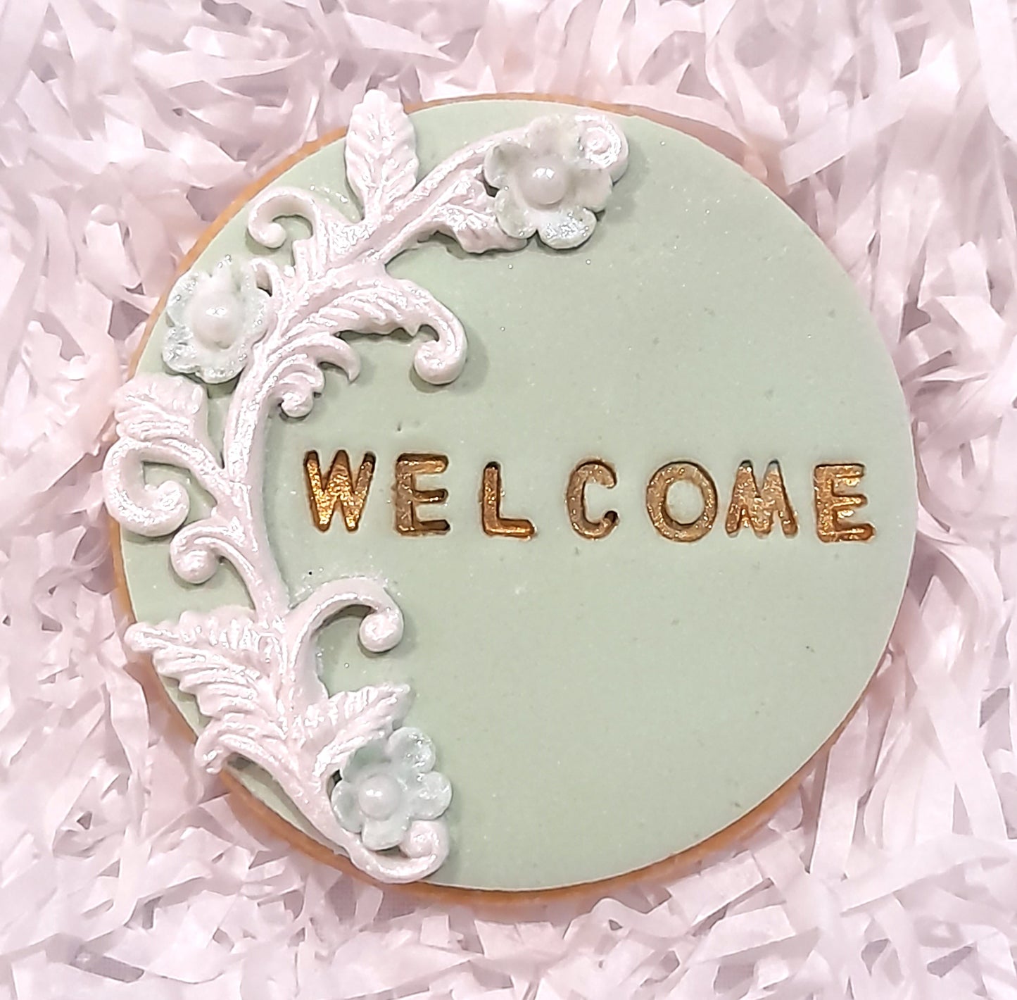 Golden Pastels Baby Cookies