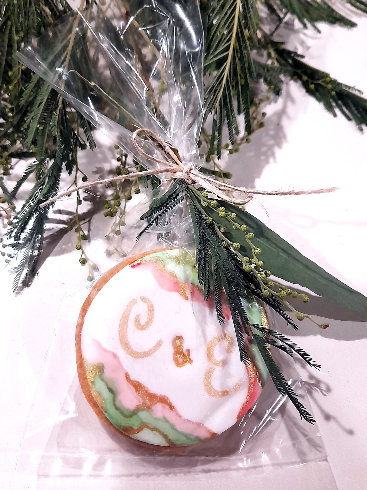 Bride & Groom Initial Cookie