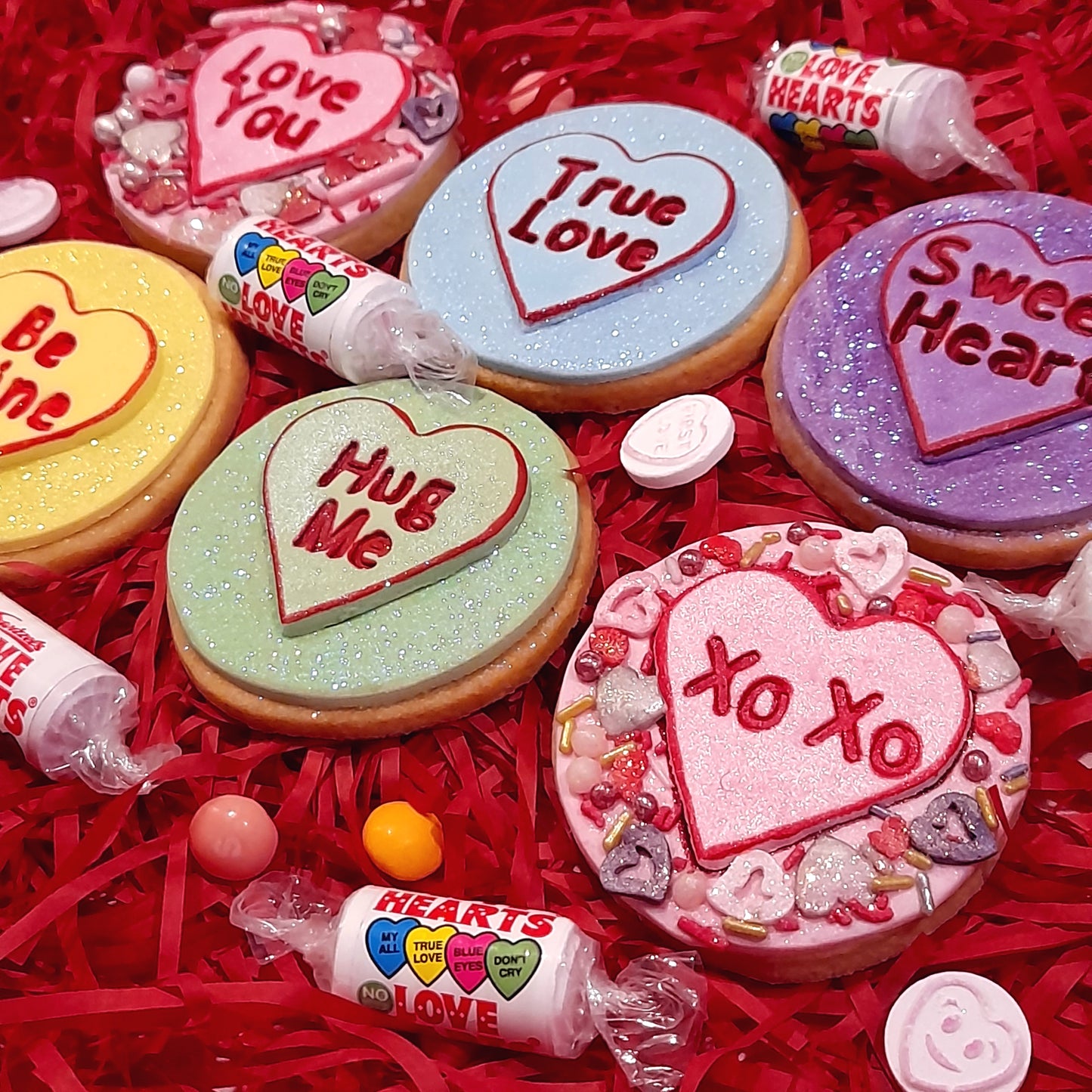 Love Heart Message Cookies