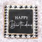 Houndstooth Birthday Cookies
