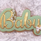Golden Pastels Baby Cookies