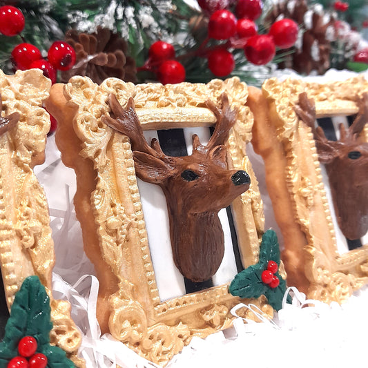 Holly Jolly Reindeer Cookie