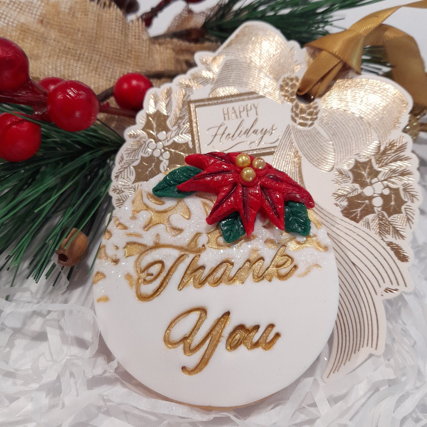 Happy Holidays Thankyou Cookie
