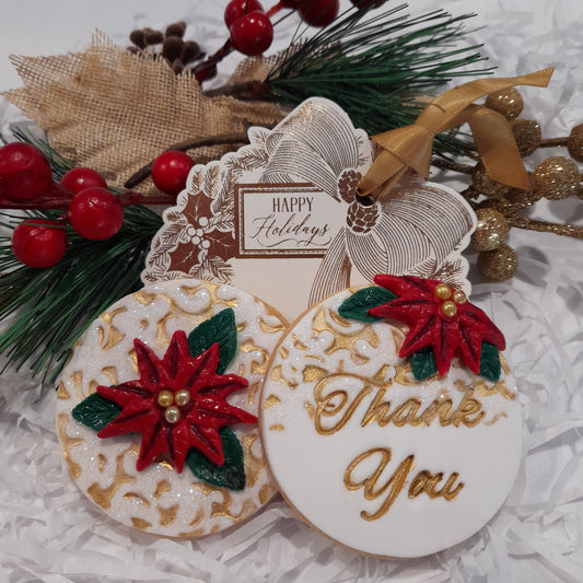 Happy Holidays Thankyou Cookie
