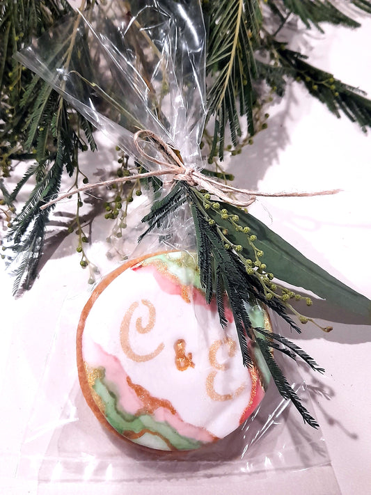 Bride & Groom Initial Cookie