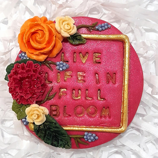 Live Life in Full Bloom Cookie