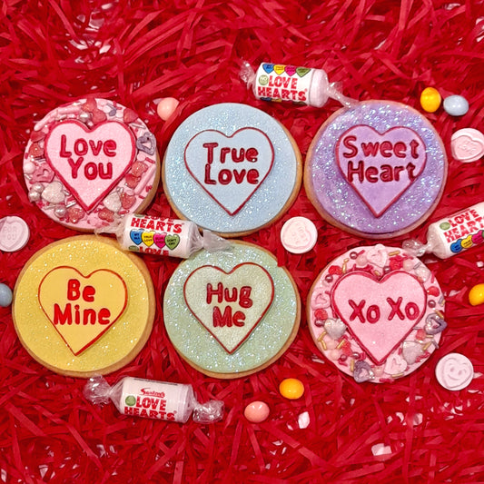 Love Heart Message Cookies
